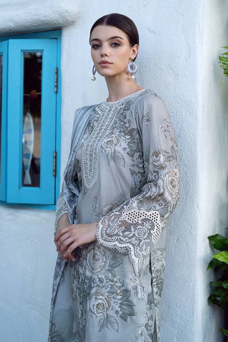 Baroque | Lawn Collection 24 | UF-557 - Pakistani Designer Dress - by Baroque | Type: Luxury - 100% Original at Saira Sultan