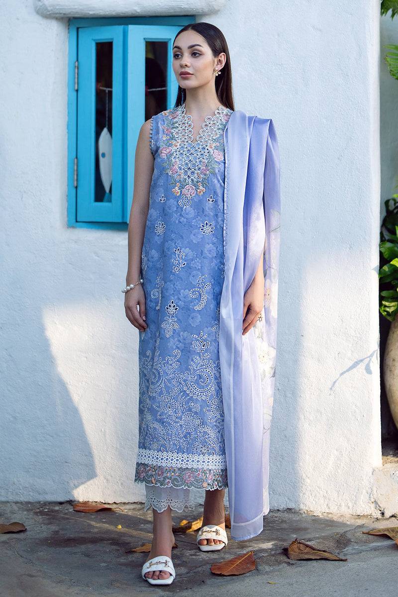 Baroque | Lawn Collection 24 | UF-559 - Pakistani Designer Dress - by Baroque | Type: Luxury - 100% Original at Saira Sultan