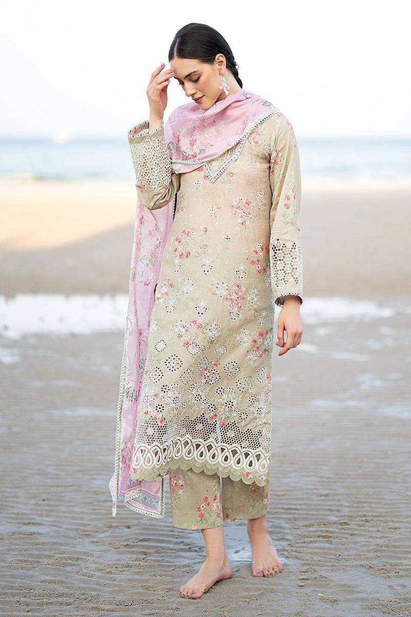 Baroque | Lawn Collection 24 | UF-560 - Pakistani Designer Dress - by Baroque | Type: Luxury - 100% Original at Saira Sultan