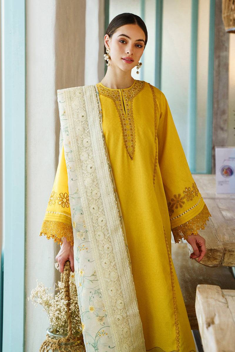 Baroque | Lawn Collection 24 | UF-562 - Pakistani Designer Dress - by Baroque | Type: Luxury - 100% Original at Saira Sultan