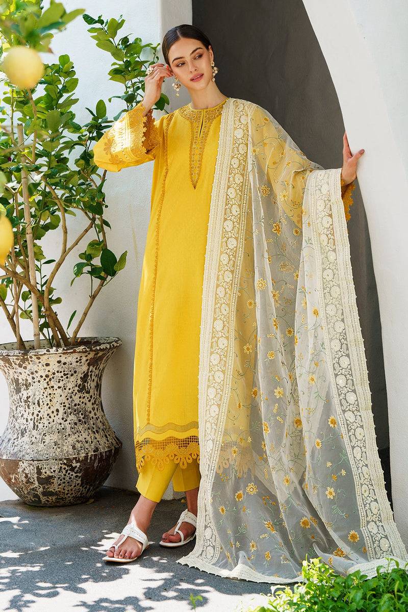 Baroque | Lawn Collection 24 | UF-562 - Pakistani Designer Dress - by Baroque | Type: Luxury - 100% Original at Saira Sultan