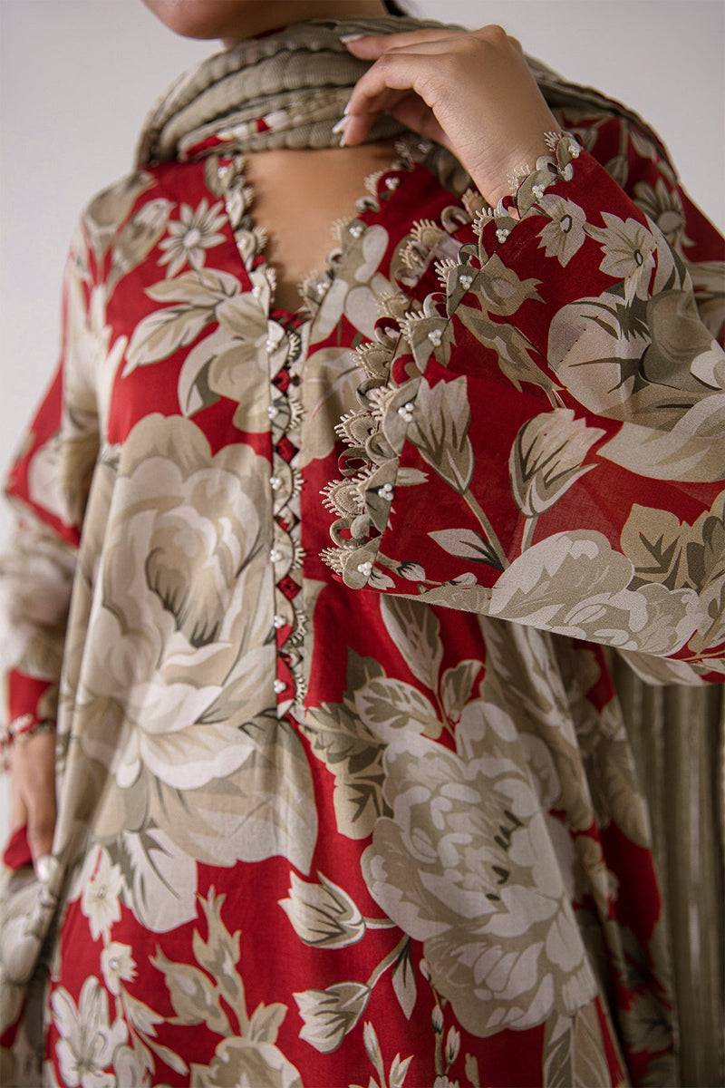 Baroque | Lawn Collection 24 | UF-378 - Pakistani Designer Dress - by Baroque | Type: Luxury - 100% Original at Saira Sultan