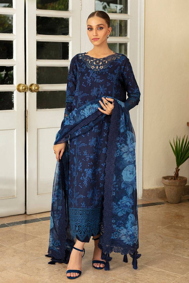 Baroque | Lawn Collection 24 | UF-380 - Pakistani Designer Dress - by Baroque | Type: Luxury - 100% Original at Saira Sultan