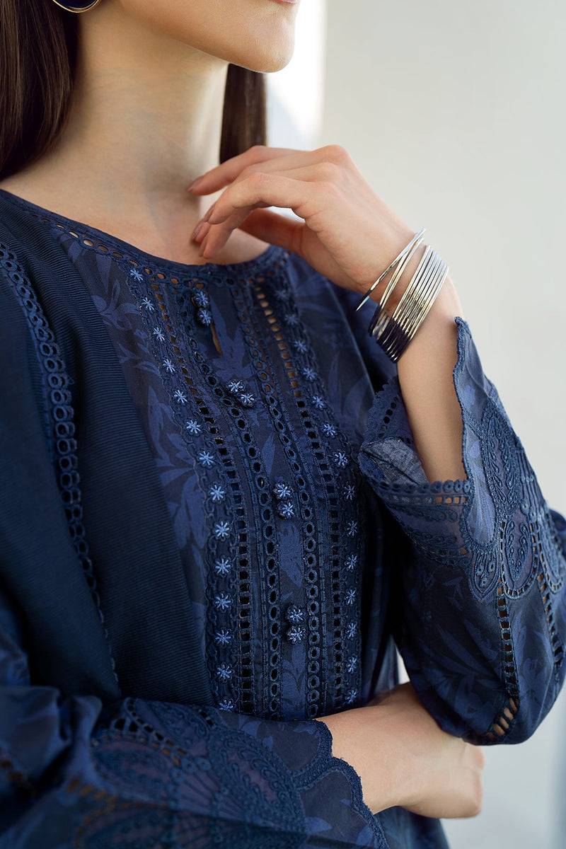 Baroque | Lawn Collection 24 | UF-544 - Pakistani Designer Dress - by Baroque | Type: Luxury - 100% Original at Saira Sultan