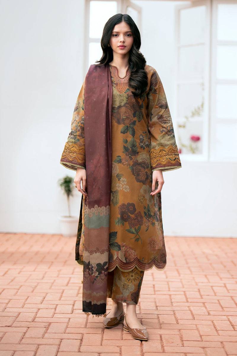 Baroque | Lawn Collection 24 | UF-530 - Pakistani Designer Dress - by Baroque | Type: Luxury - 100% Original at Saira Sultan