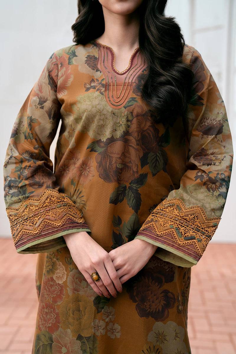 Baroque | Lawn Collection 24 | UF-530 - Pakistani Designer Dress - by Baroque | Type: Luxury - 100% Original at Saira Sultan