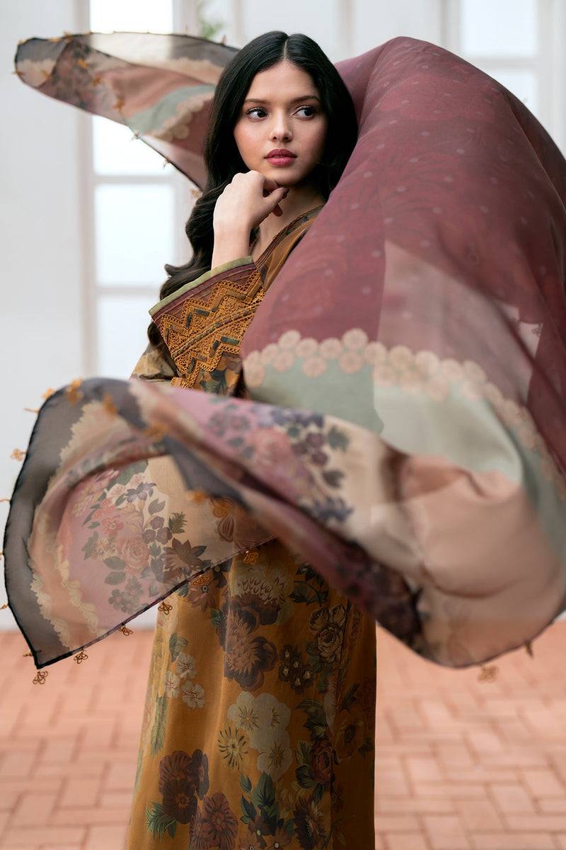 Baroque | Lawn Collection 24 | UF-530 - Pakistani Designer Dress - by Baroque | Type: Luxury - 100% Original at Saira Sultan