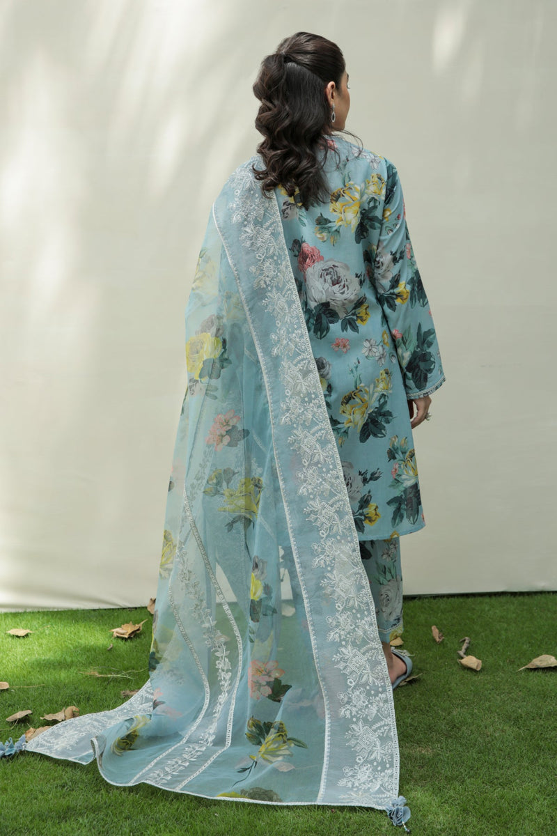 Baroque | Lawn Collection 24 | UF-211 - Pakistani Designer Dress - by Baroque | Type: Luxury - 100% Original at Saira Sultan