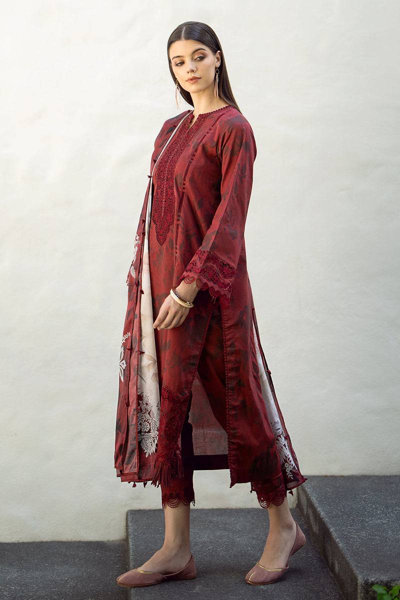 Baroque | Lawn Collection 24 | UF-545 - Pakistani Designer Dress - by Baroque | Type: Luxury - 100% Original at Saira Sultan