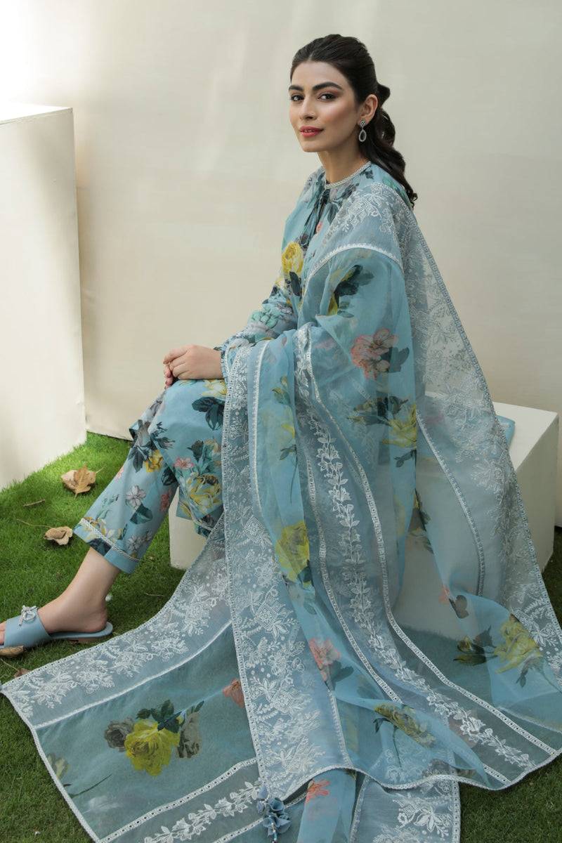 Baroque | Lawn Collection 24 | UF-211 - Pakistani Designer Dress - by Baroque | Type: Luxury - 100% Original at Saira Sultan