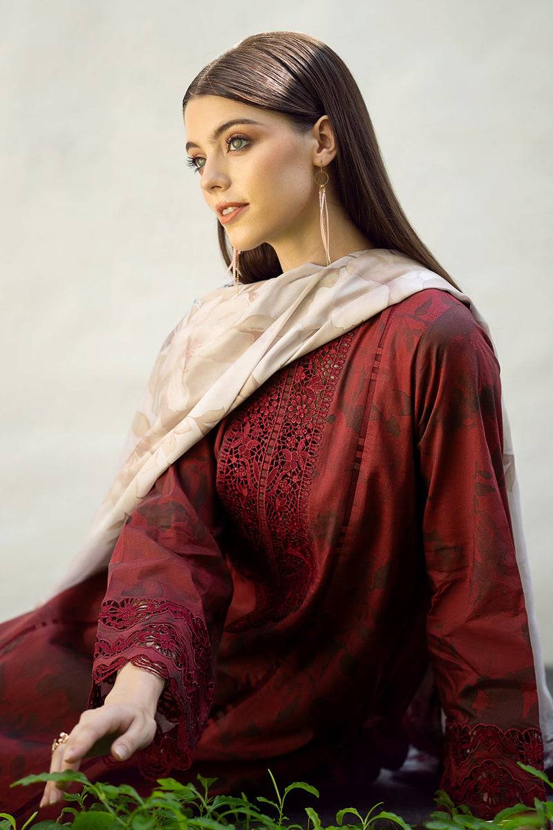 Baroque | Lawn Collection 24 | UF-545 - Pakistani Designer Dress - by Baroque | Type: Luxury - 100% Original at Saira Sultan