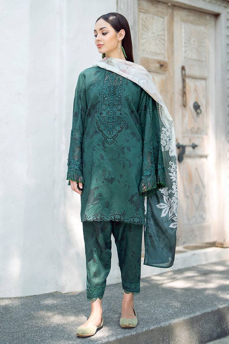 Baroque | Lawn Collection 24 | UF-546 - Pakistani Designer Dress - by Baroque | Type: Luxury - 100% Original at Saira Sultan