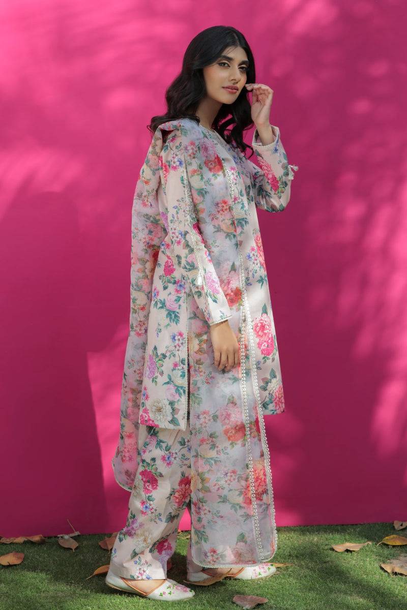 Baroque | Lawn Collection 24 | UF-191 - Pakistani Designer Dress - by Baroque | Type: Luxury - 100% Original at Saira Sultan