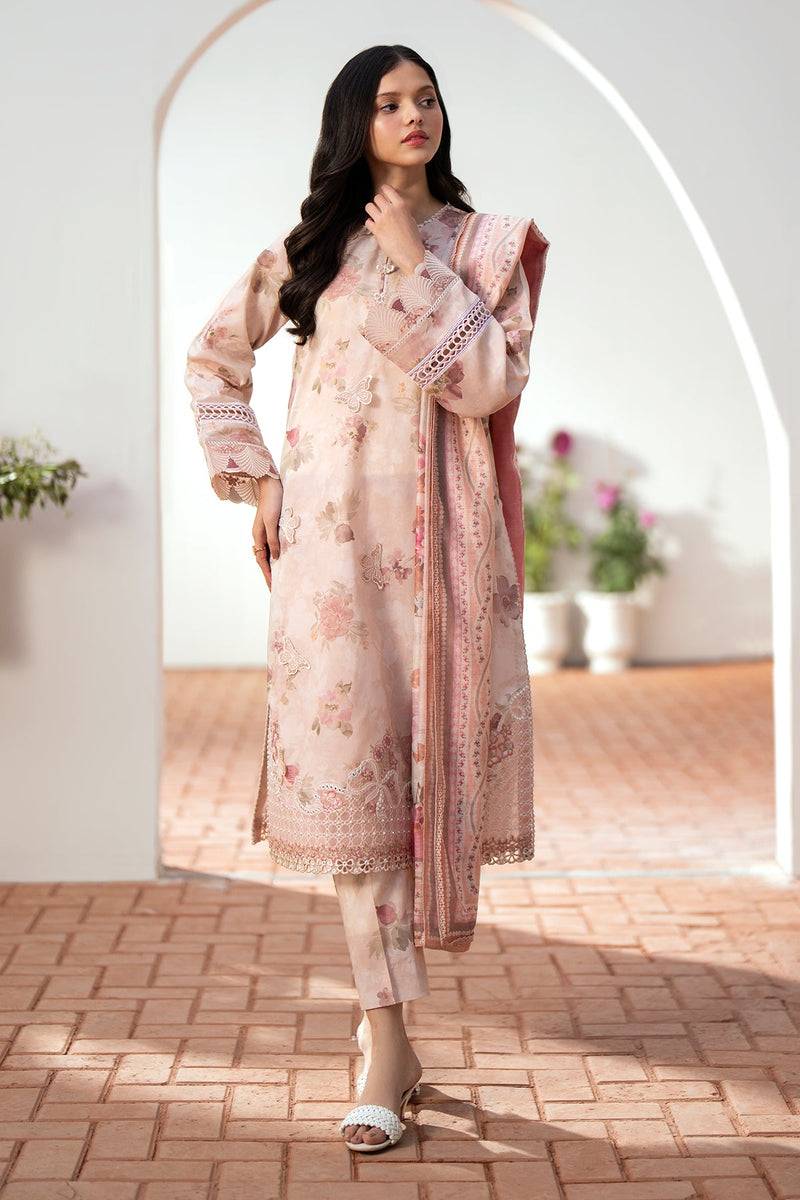 Baroque | Lawn Collection 24 | UF-527 - Pakistani Designer Dress - by Baroque | Type: Luxury - 100% Original at Saira Sultan