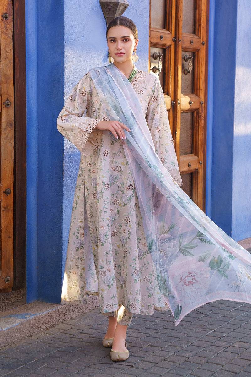 Baroque | Lawn Collection 24 | UF-591 - Pakistani Designer Dress - by Baroque | Type: Luxury - 100% Original at Saira Sultan
