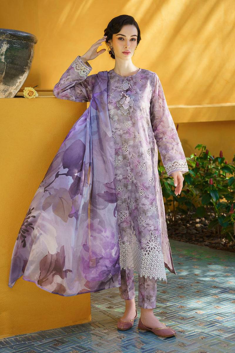 Baroque | Lawn Collection 24 | UF-579 - Pakistani Designer Dress - by Baroque | Type: Luxury - 100% Original at Saira Sultan