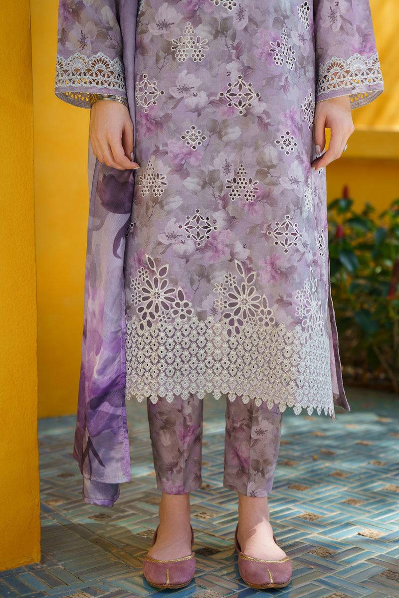 Baroque | Lawn Collection 24 | UF-579 - Pakistani Designer Dress - by Baroque | Type: Luxury - 100% Original at Saira Sultan