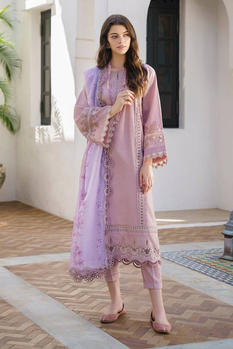Baroque | Lawn Collection 24 | UF-581 - Pakistani Designer Dress - by Baroque | Type: Luxury - 100% Original at Saira Sultan