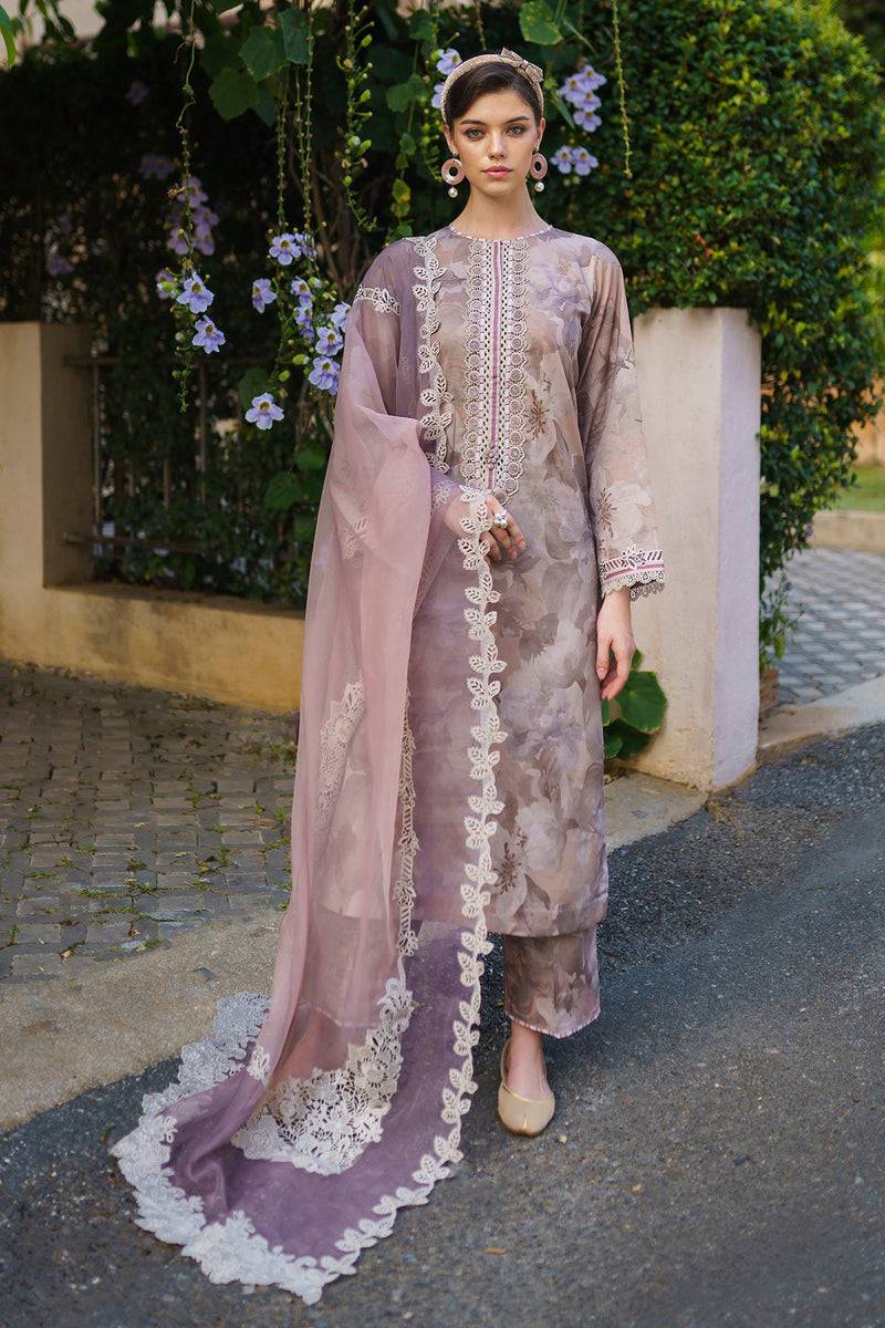 Baroque | Lawn Collection 24 | UF-586 - Pakistani Designer Dress - by Baroque | Type: Luxury - 100% Original at Saira Sultan