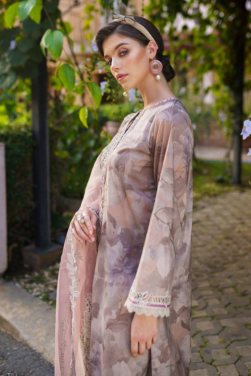 Baroque | Lawn Collection 24 | UF-586 - Pakistani Designer Dress - by Baroque | Type: Luxury - 100% Original at Saira Sultan