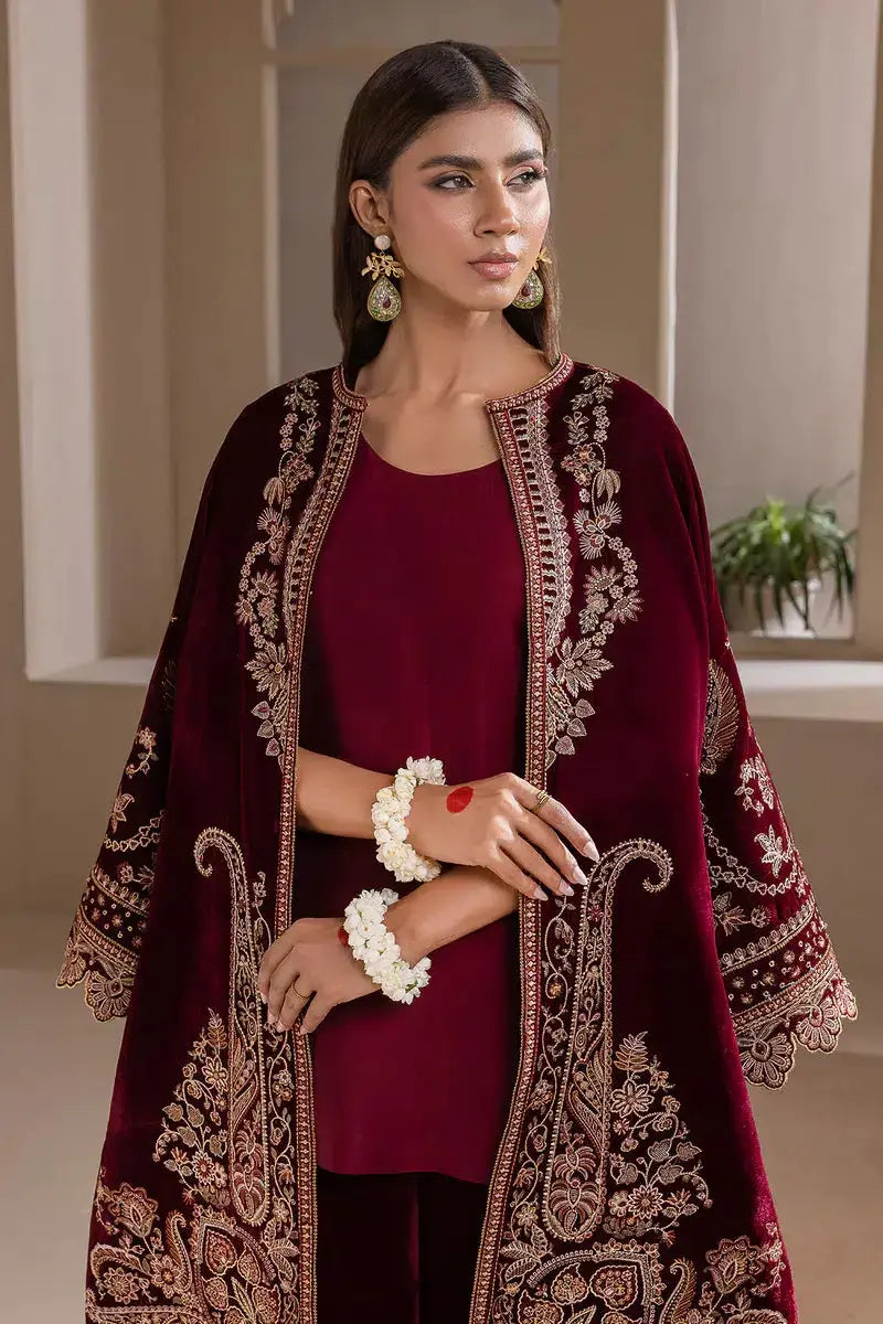Baroque | Jahanara Luxury Velvet 23 | UF-421 - Pakistani Designer Dress - by Baroque | Type: Formal - 100% Original at Saira Sultan