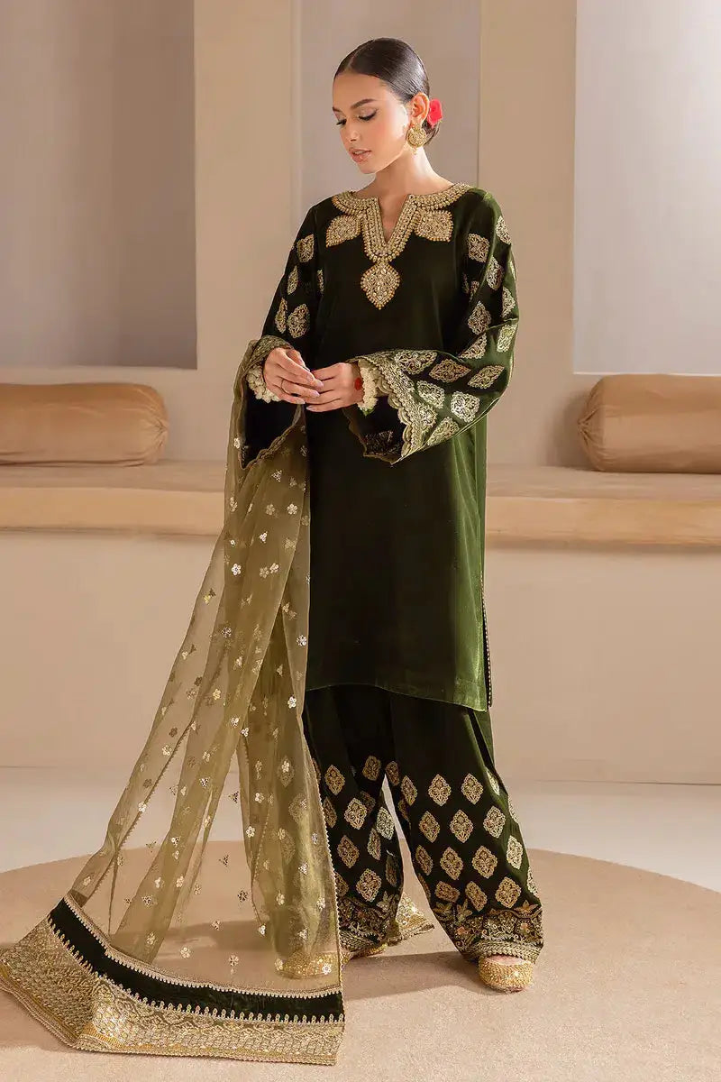 Baroque | Jahanara Luxury Velvet 23 | UF-425 - Pakistani Designer Dress - by Baroque | Type: Formal - 100% Original at Saira Sultan