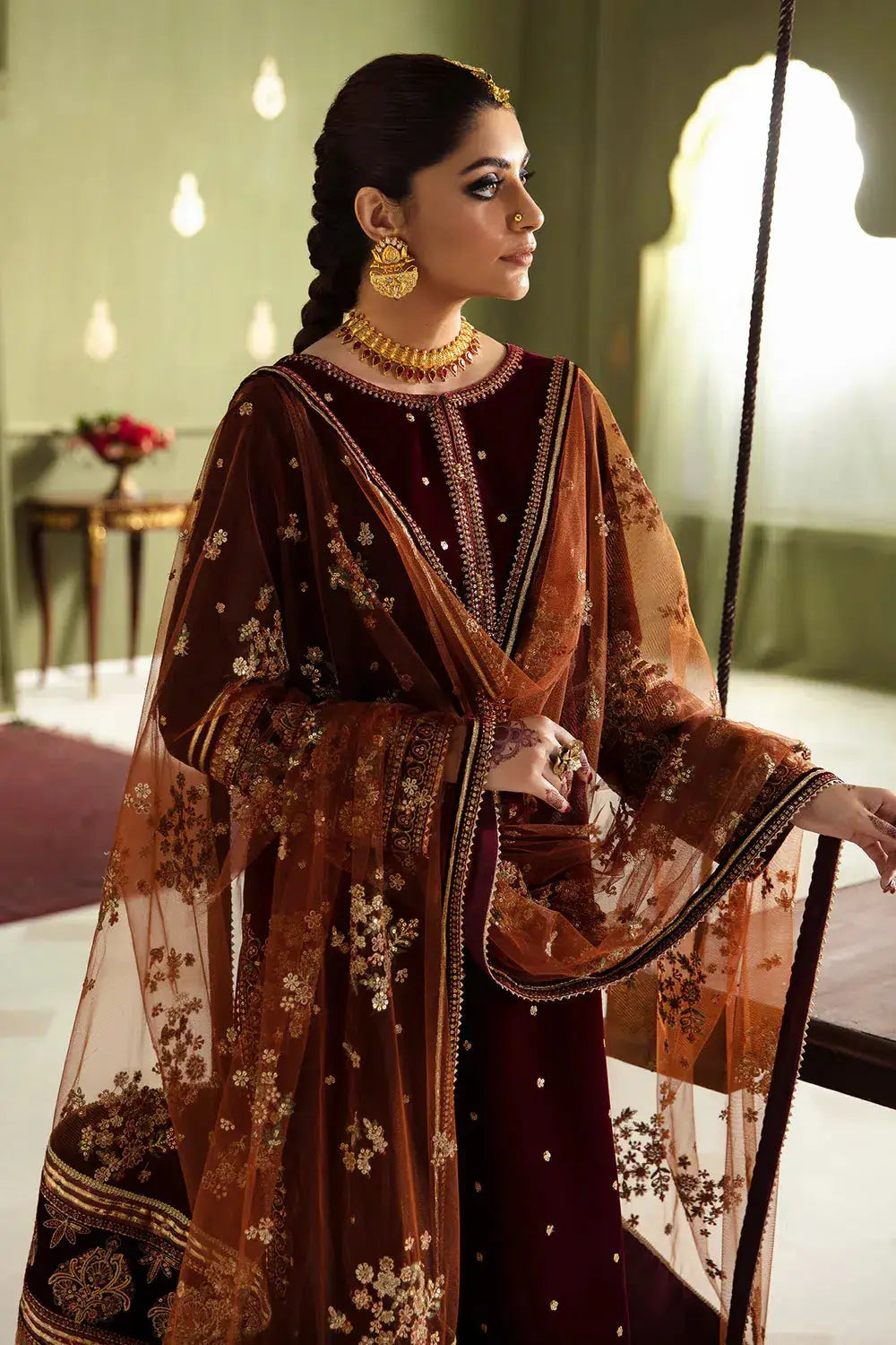 Baroque | Jahanara Luxury Velvet 23 | UF-466 - Pakistani Designer Dress - by Baroque | Type: Formal - 100% Original at Saira Sultan