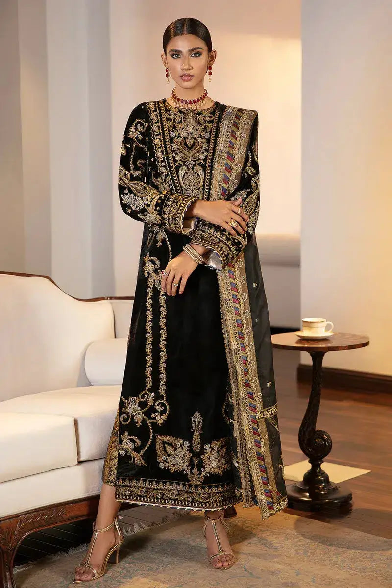 Baroque | Jahanara Luxury Velvet 23 | UF-42 - Pakistani Designer Dress - by Baroque | Type: Formal - 100% Original at Saira Sultan