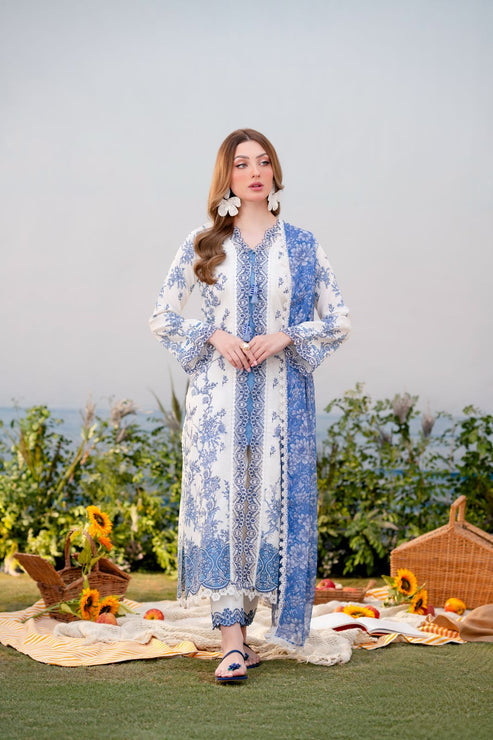 Aabyaan | Shezlin Chikankari Ramadan Edit 25 | ELYSIA (AR-01) XS White Lawn