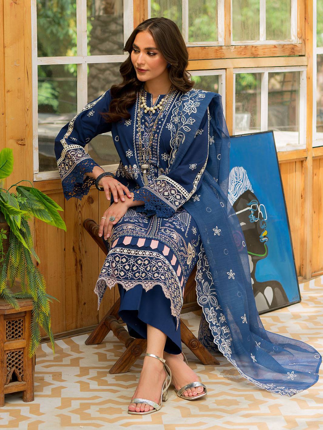 Mahnur | Bella Lawn 24 | BL - 02 - Pakistani Designer Dress - by Mahnur | Type: Luxury - 100% Original at Saira Sultan