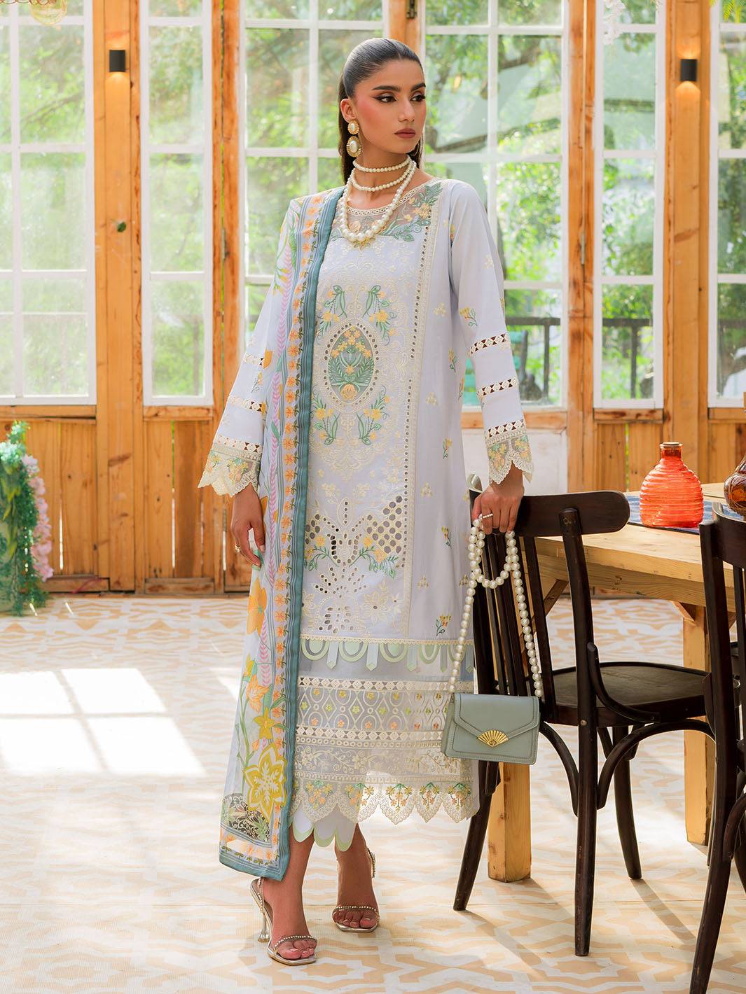 Mahnur | Bella Lawn 24 | BL - 03 - Pakistani Designer Dress - by Mahnur | Type: Luxury - 100% Original at Saira Sultan