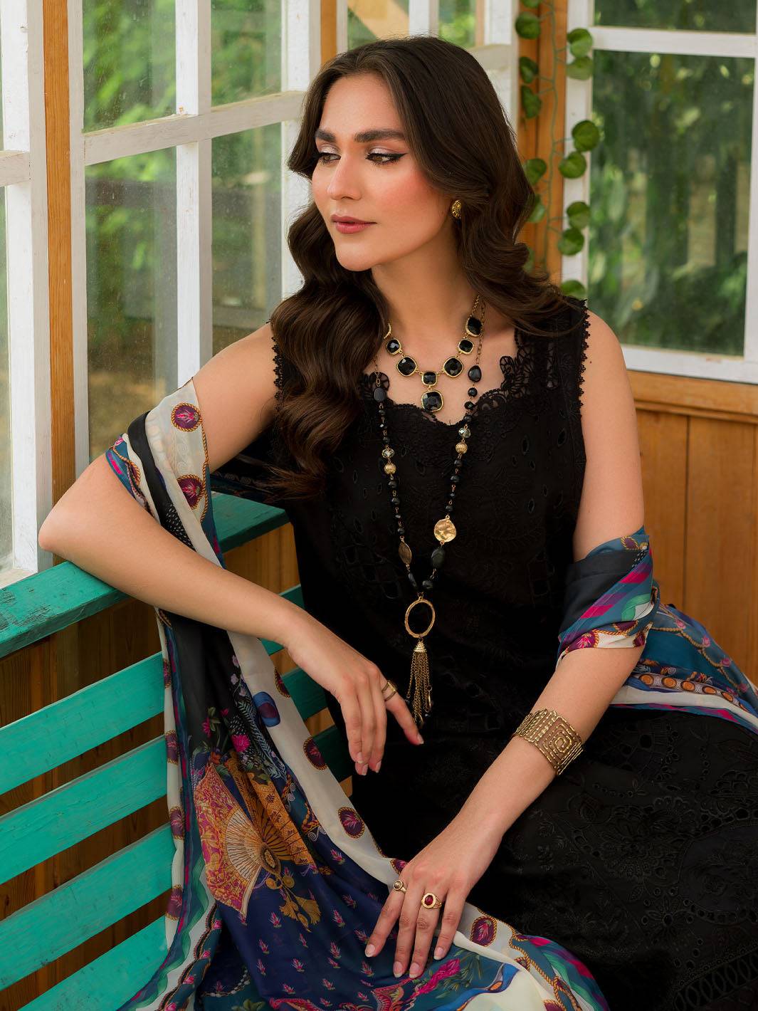Mahnur | Bella Lawn 24 | BL - 07 - Pakistani Designer Dress - by Mahnur | Type: Luxury - 100% Original at Saira Sultan