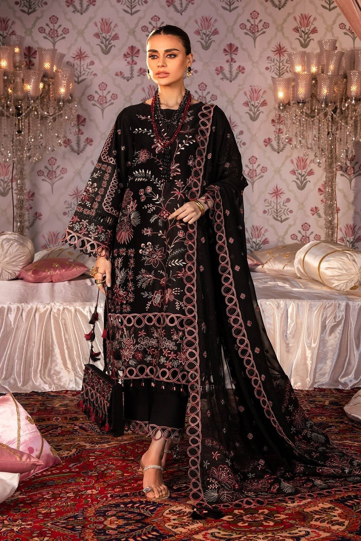 Alizeh | Rawayat Luxury Lawn 24 | Gulshan - Pakistani Designer Dress - by Alizeh | Type: Luxury - 100% Original at Saira Sultan