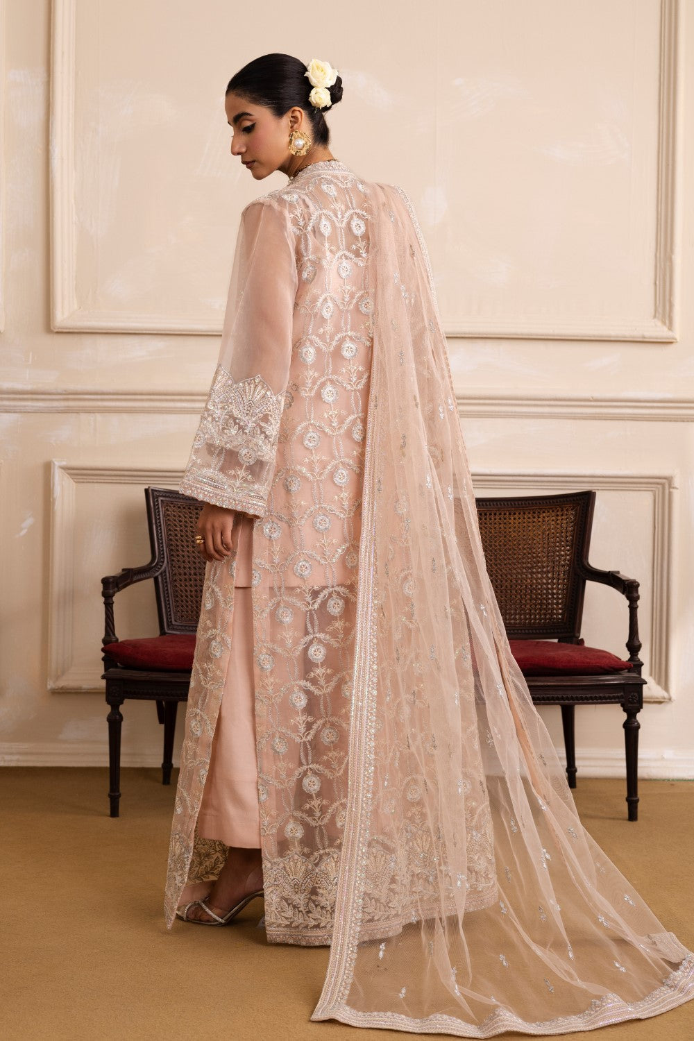 Maryum N Maria | Izara Formals | CLEOPATRA - MW40040 S Soft Pink Organza