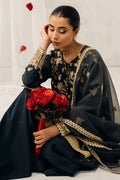 Cross Stitch | Luxe Atelier 24 | Charcoal Tint - Pakistani Designer Dress - by Cross Stitch | Type: Luxury - 100% Original at Saira Sultan