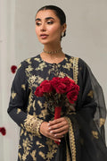 Cross Stitch | Luxe Atelier 24 | Charcoal Tint - Pakistani Designer Dress - by Cross Stitch | Type: Luxury - 100% Original at Saira Sultan