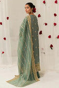 Cross Stitch | Luxe Atelier 24 | Garland Sage - Pakistani Designer Dress - by Cross Stitch | Type: Luxury - 100% Original at Saira Sultan