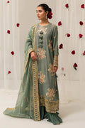 Cross Stitch | Luxe Atelier 24 | Garland Sage - Pakistani Designer Dress - by Cross Stitch | Type: Luxury - 100% Original at Saira Sultan