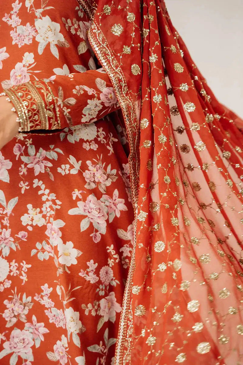 Cross Stitch | Luxe Atelier 24 | Crimson Glow - Pakistani Designer Dress - by Cross Stitch | Type: Luxury - 100% Original at Saira Sultan