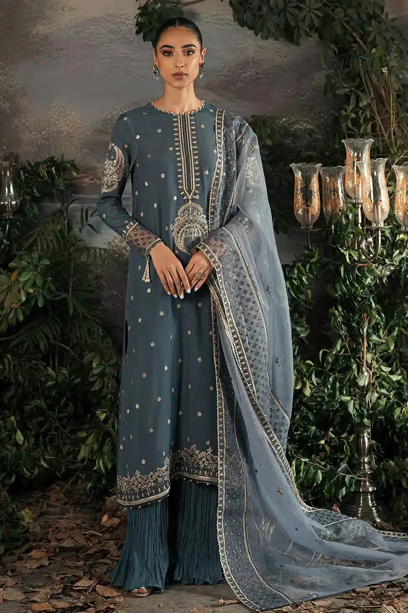Cross Stitch | Luxe Atelier 23 | ETHNIC SUEDE - Pakistani Designer Dress - by Cross Stitch | Type: Formal - 100% Original at Saira Sultan