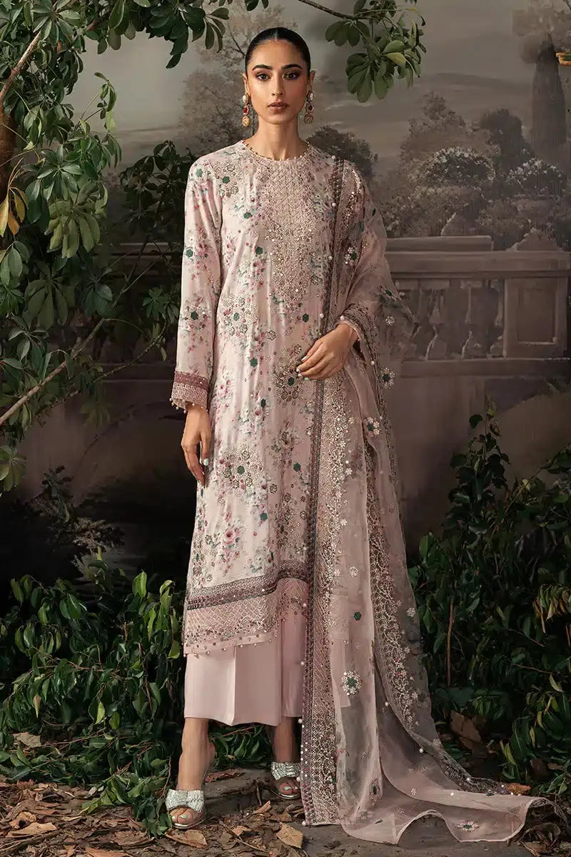 Cross Stitch | Luxe Atelier 23 | PINK CARNATION - Pakistani Designer Dress - by Cross Stitch | Type: Formal - 100% Original at Saira Sultan