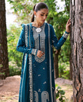 Republic Womenswear | Talia Luxury Lawn 25 | D6-B - Naya XL Teal Blue Lawn