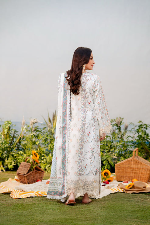Aabyaan | Shezlin Chikankari Ramadan Edit 25 | AYSEL (AR-04) XS White Lawn