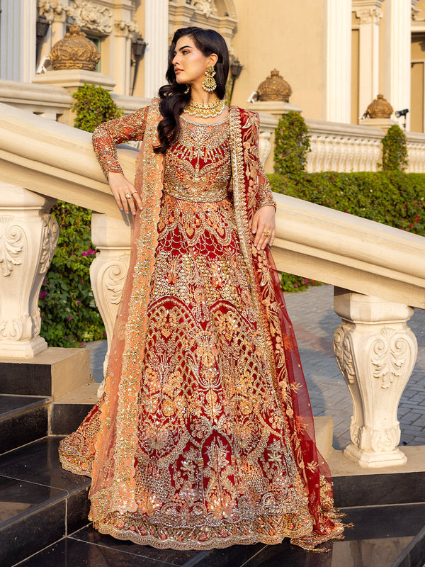 Epoque | Reverie Bridals | Cramoise - Pakistani Designer Dress - by Epoque | Type: Bridal - 100% Original at Saira Sultan