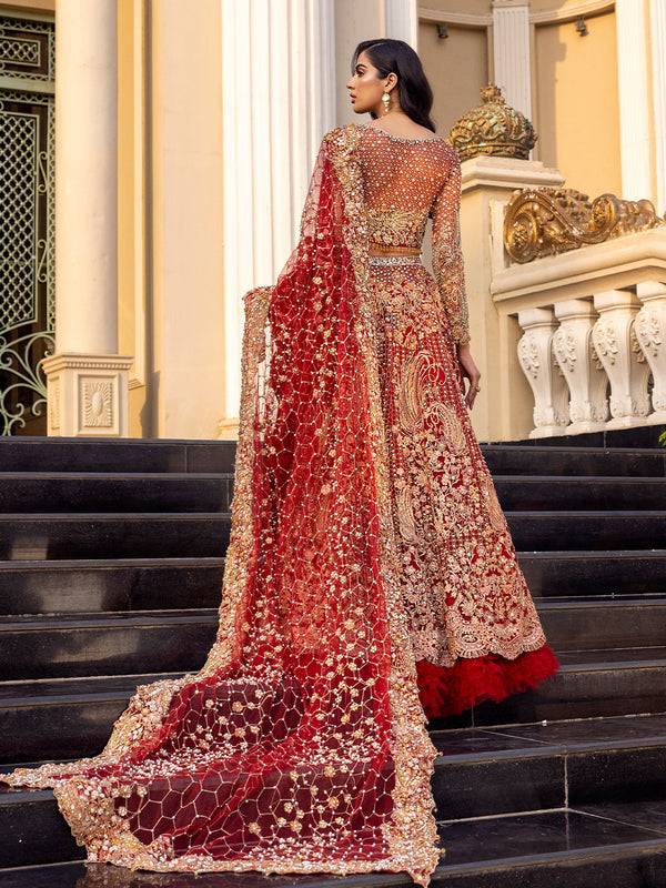 Epoque | Reverie Bridals | Ecarlate - Pakistani Designer Dress - by Epoque | Type: Bridal - 100% Original at Saira Sultan