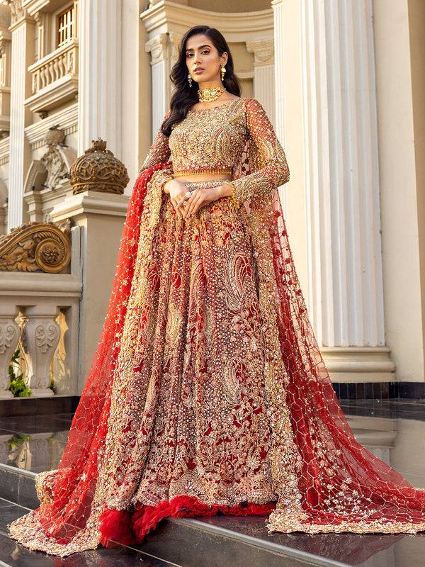 Epoque | Reverie Bridals | Ecarlate - Pakistani Designer Dress - by Epoque | Type: Bridal - 100% Original at Saira Sultan