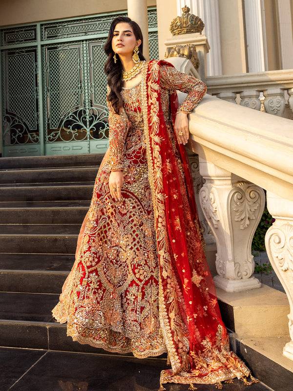 Epoque | Reverie Bridals | Cramoise - Pakistani Designer Dress - by Epoque | Type: Bridal - 100% Original at Saira Sultan