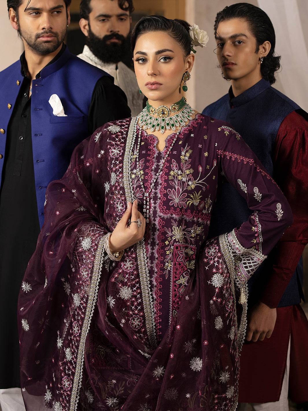Mahnur | Mahrukh Luxury Lawn 24 | ESME - Pakistani Designer Dress - by Mahnur | Type: Luxury - 100% Original at Saira Sultan