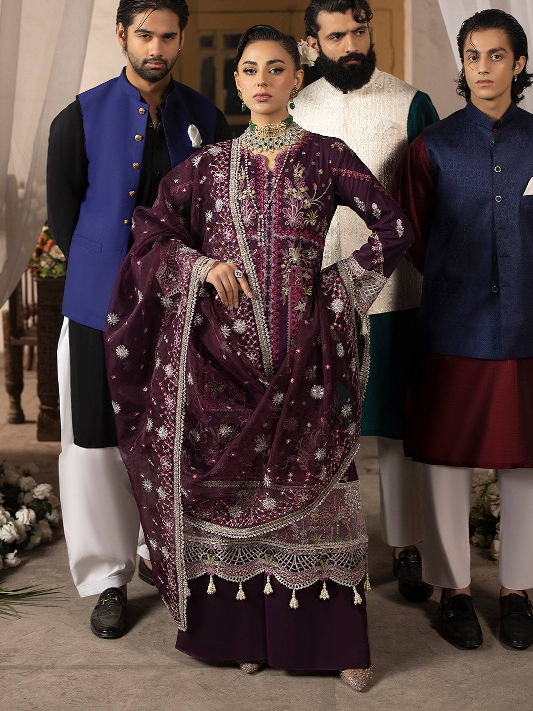 Mahnur | Mahrukh Luxury Lawn 24 | ESME - Pakistani Designer Dress - by Mahnur | Type: Luxury - 100% Original at Saira Sultan