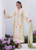 Farah Talib Aziz | Zaza Prints 24 | SAGE TRELLIS SHIRT AND DUPATTA - Pakistani Designer Dress - by Farah Talib Aziz | Type: Luxury - 100% Original at Saira Sultan